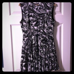 Tropical print mini dress